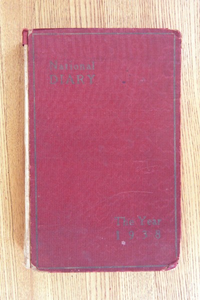 Cover 1938 Diary