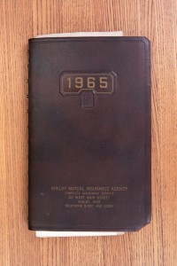 Cover 1965 Day Book Diary