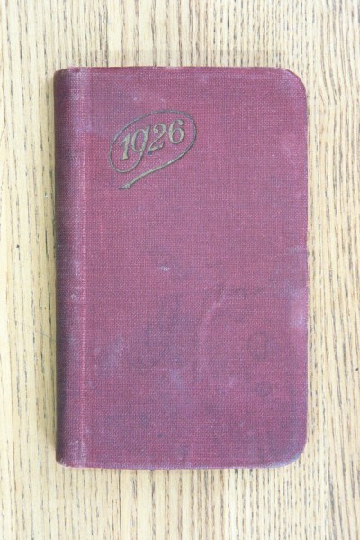 Cover 1926 Diary